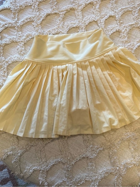 YPB Dresses & Skirts - YPB Butter Yellow Pleated Casual Activewear Mini Tennis Flare A-Line Skirt Small